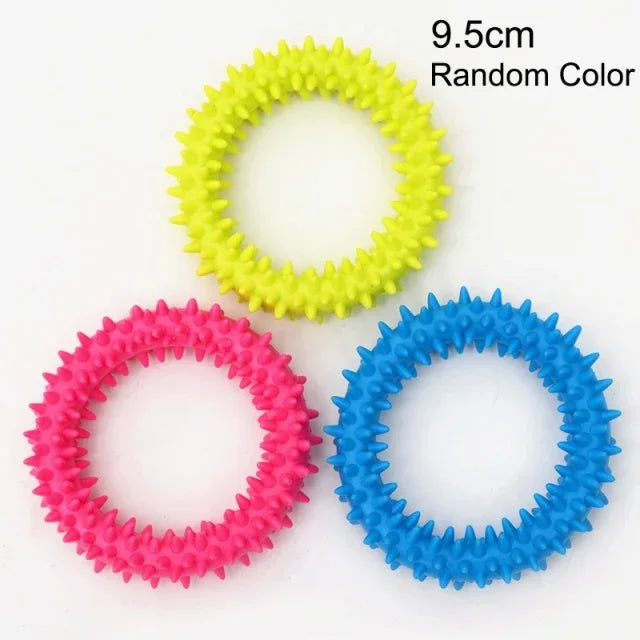 Pet Toys for Small Dogs Rubber Resistance to Bite Dog Toy Teeth Cleaning Chew Training Toys Pet Supplies Puppy Dogs