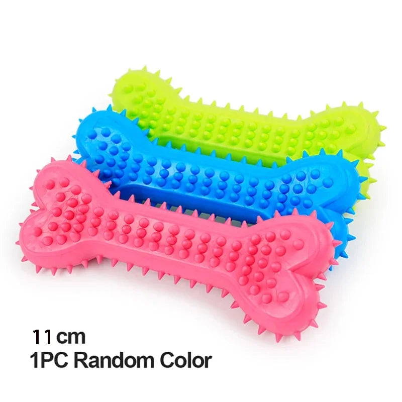 Pet Toys for Small Dogs Rubber Resistance to Bite Dog Toy Teeth Cleaning Chew Training Toys Pet Supplies Puppy Dogs